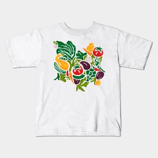 Veggie Delight- Fresh Garden Vegetables and Herbs Kids T-Shirt